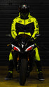 Ride Rich Regency V2 Flow Mesh Armoured GP Softshell Motorcycle Jacket - Yellow